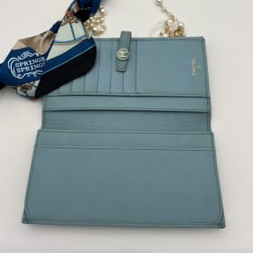 #120 Vintage Chanel French Continental CC Flap Wallet item