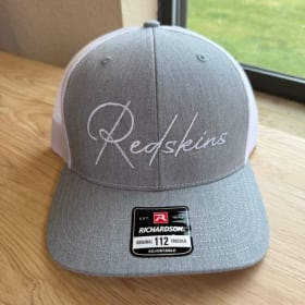 OOS Redskins Script Heather Grey + White Richardson 112 item