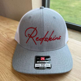 Redskins Script Heather Grey + White Mesh Richardson 112 item
