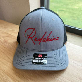 Redskins Script Heather Grey + Black Mesh Richardson 112 item