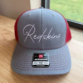 Redskins Script Heather Grey + Red Mesh Richardson 112 item