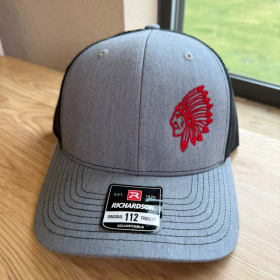 Offset Headdress Heather Grey + Black Mesh Richardson 112 item