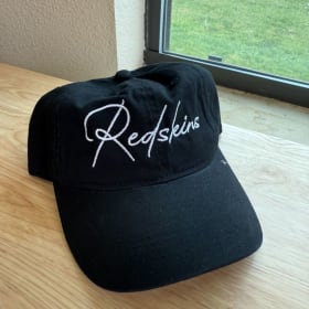 Unstructured Adjustable Redskins Script Cap Black item