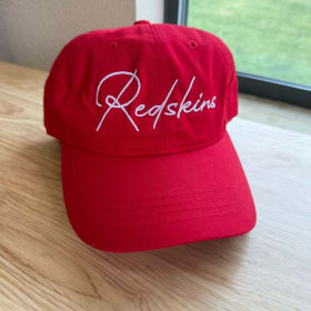 Unstructured Adjustable Redskins Script Cap Red item
