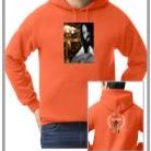L- ORANGE FREEDOM FROM FRAME-UP MUMIA HOODIE item