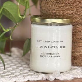 LEMON LAVENDER 16oz handcrafted 100% soy wax candle item