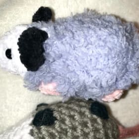 Pair of Crochet Opossums item