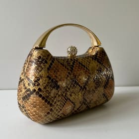 Nina Bag in Dark Brown Snake Print (value $78) item