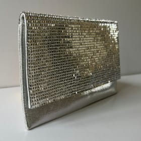 Small Silver Nina Envelope Clutch (value $48) item