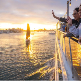 🌅 Newport Harbor Premier Dinner Cruise for 4 item