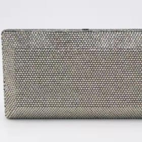 Crystal Glamorous Classic Pewter Purse item