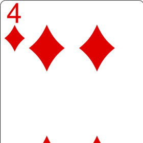 4 of diamonds item
