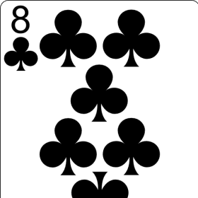 8 of clubs item