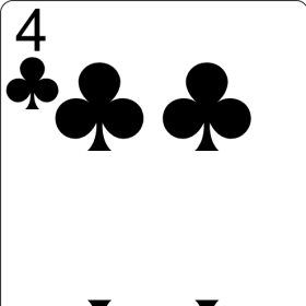 4 of clubs item