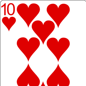 10 of hearts item