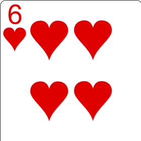 6 of hearts item