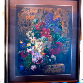 Floral Needlepoint item