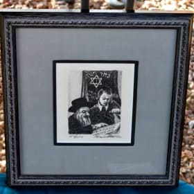 Lithograph of Rabbi and Student item