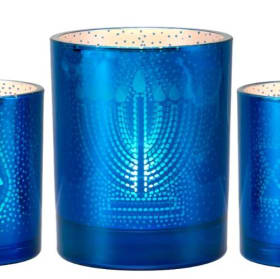 Partylight Illusions Chanukah Tealight Candle Holder Trio item