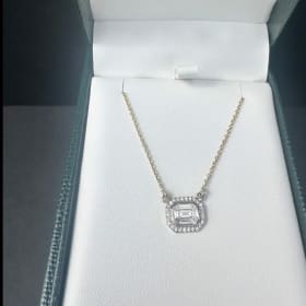Diamond Pendant .50 total wt. with 14K 18" yellow gold chain item