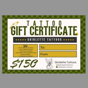 Tattoo Gift Certificate (1 of 2) item