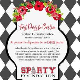 Fast Pass to Carline: Saraland Elementary - Quarter4 item