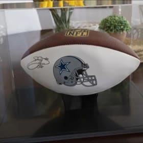 Signed NFL Football by Dallas Cowboys Emmitt Smith item