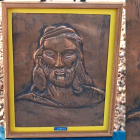 Copper Hammered Joshua and Ruth Wall Art item