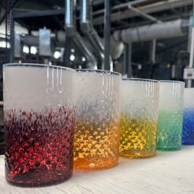 Set of Handmade Rainbow Glasses by Sacha Davidson item