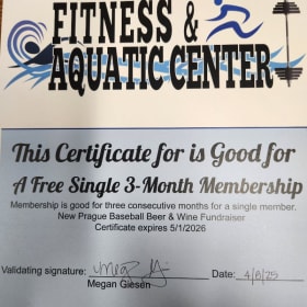3 Month Single Fitness & Aquatic Center Membership item