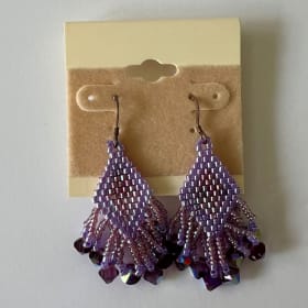 Iridescent Purple Earrings (value $35) item