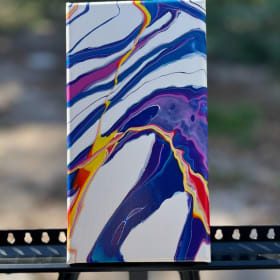 Hand Painted Purple Artwork item