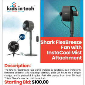 Shark FlexBreeze Fan with InstaCool Mist Attachment item