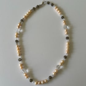 Pearl and Crystal Necklace (value $45) item