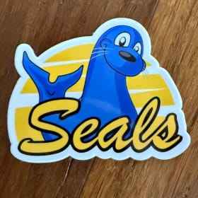 3" baby seal water bottle sticker item