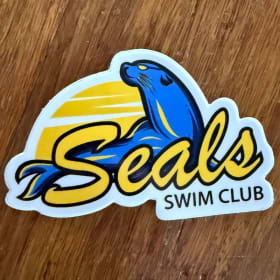 3" classic logo water bottle sticker item