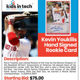 Kevin Youkilis Hand Signed Rookie Card item