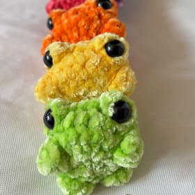 Crocheted Frog Stuffies item