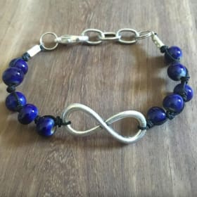 Blue and Silver Infinity Bracelet item