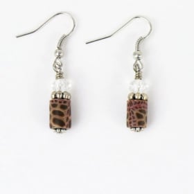 Brown Animal Print Earrings item