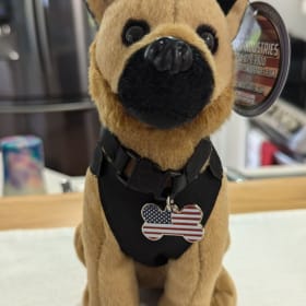 K9 Hero Plush - USA Black Vested Malinois item