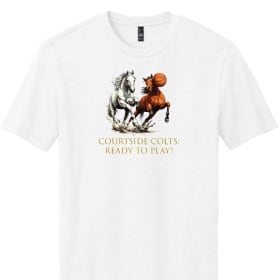 "COURTSIDE COLTS: READY TO PLAY" Crew Neck T-Shirt item