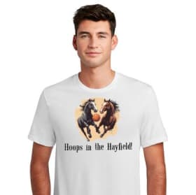 "Hoops in the Hayfield!" Crew Neck T-Shirt item
