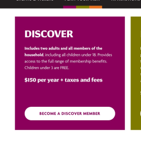 Washington Pavilion DISCOVER Membership item