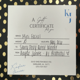 KjJ Asthetics Mini Facial ($50) item
