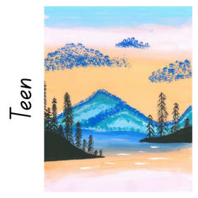 Mountain with Sunset item
