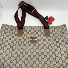 #143 Vintage Gucci Plus Sherry Line Tote Bag item