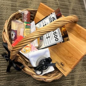 Solid Cherry Cheese Board Basket by Lewis Woodwork item