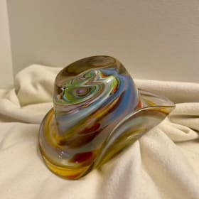 Pair of Glass Blown Cowboy Hats by Berlynn aka Mama B item