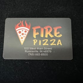 Fire pizza gift card item